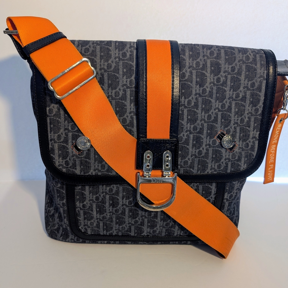 XSOLDXDior Blue and Orange Crossbody Bag